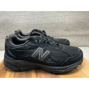 New Balance 990 v3 Black Suede Running Casual Sneakers 990TB3 USA Women 8